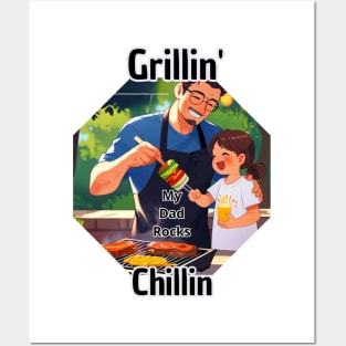 Father's day, Grillin' and Chillin, Go ask your mom! Father's gifts, Dad's Day gifts, father's day gifts. Posters and Art